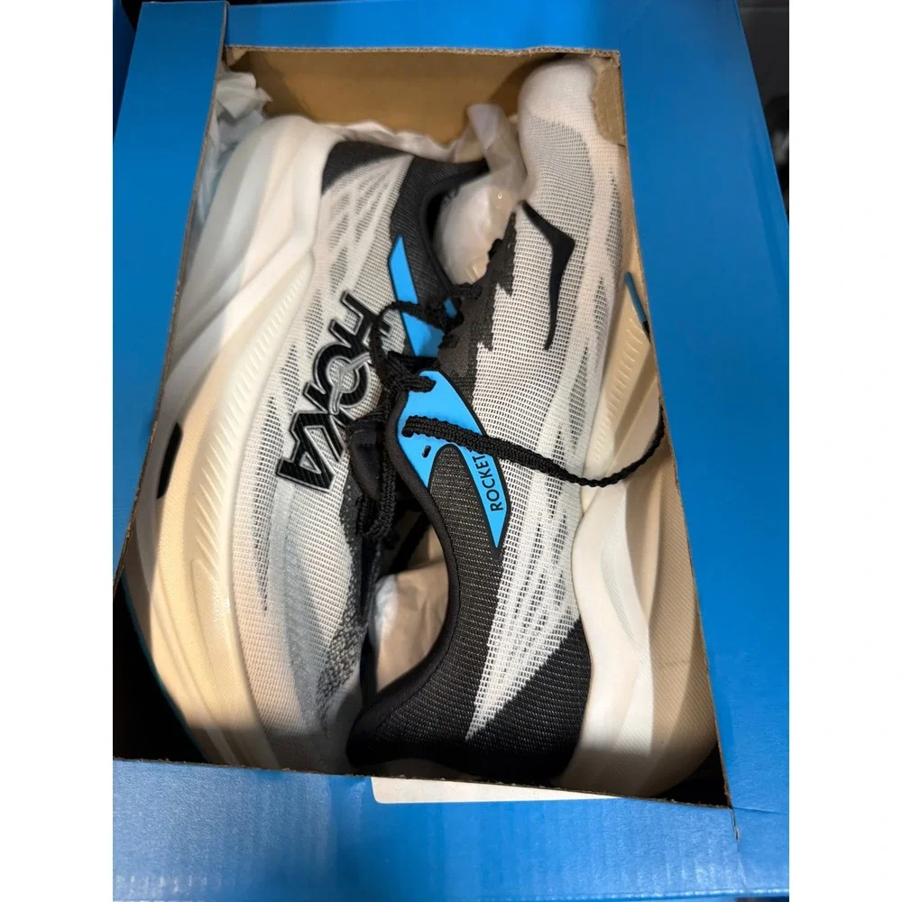 HOKA Rocket X 3 Running Shoes WBLC Size 11.5 Mens NWB No Lid $250 MSRP
